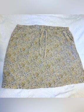 Eddie Bauer Beige and Yellow Speckled Skirt